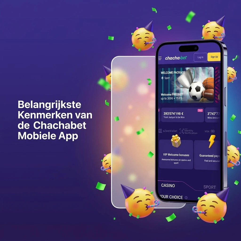 Chachabet mobiele app kenmerken: PWA, iDEAL, €10.000 bonus, live casino en sportweddenschappen voor Nederland