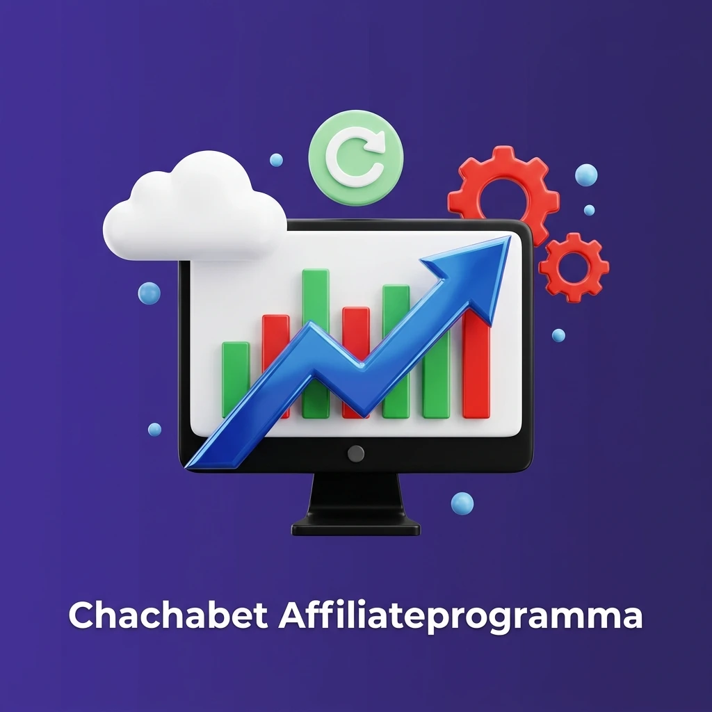 Chachabet affiliateprogramma dashboard met statistieken, promotiemateriaal en commissieoverzicht voor partners