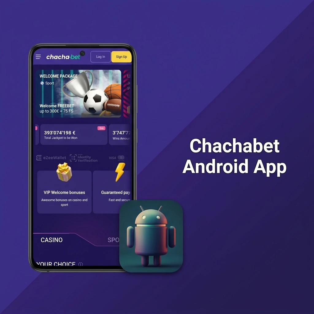 Chachabet Android-app voor sportweddenschappen en casinospellen, gratis te downloaden op je toestel