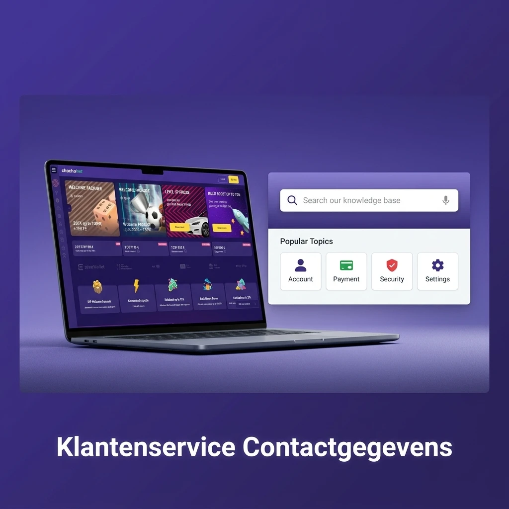 Chachabet klantenservice contactmogelijkheden: live chat, e-mail en FAQ voor hulp bij stortingen en account