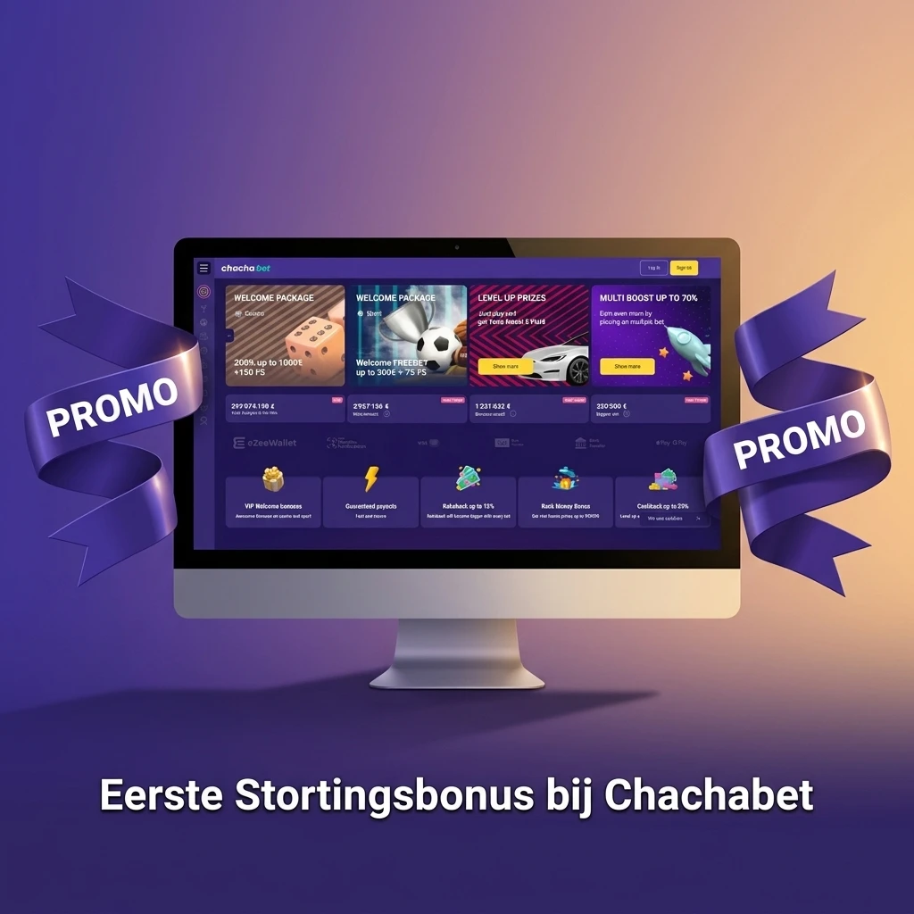 Chachabet eerste stortingsbonus: 100% match tot €10.000 plus 800 vrijspelen voor Nederlandse spelers