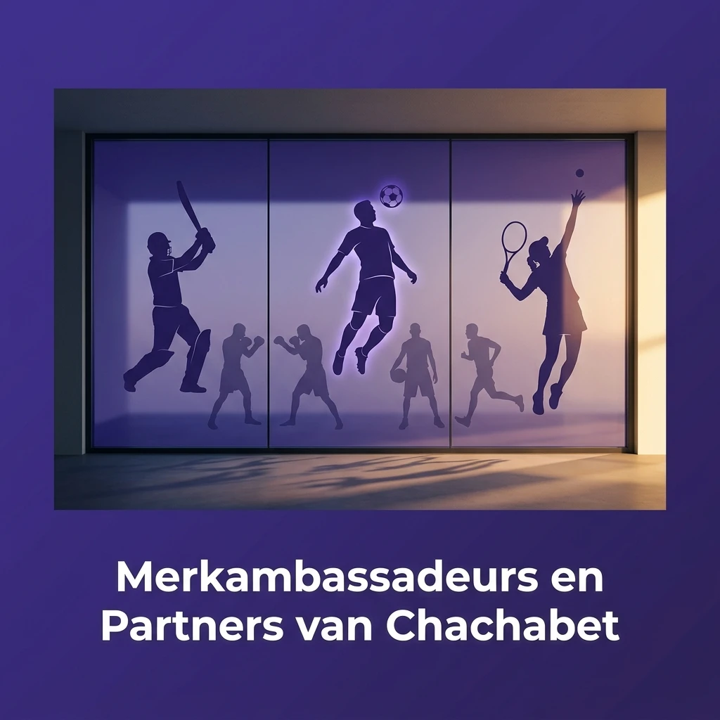 Chachabet merkambassadeurs en partners: sportorganisaties, Pragmatic Play, Evolution Gaming en Play'n GO