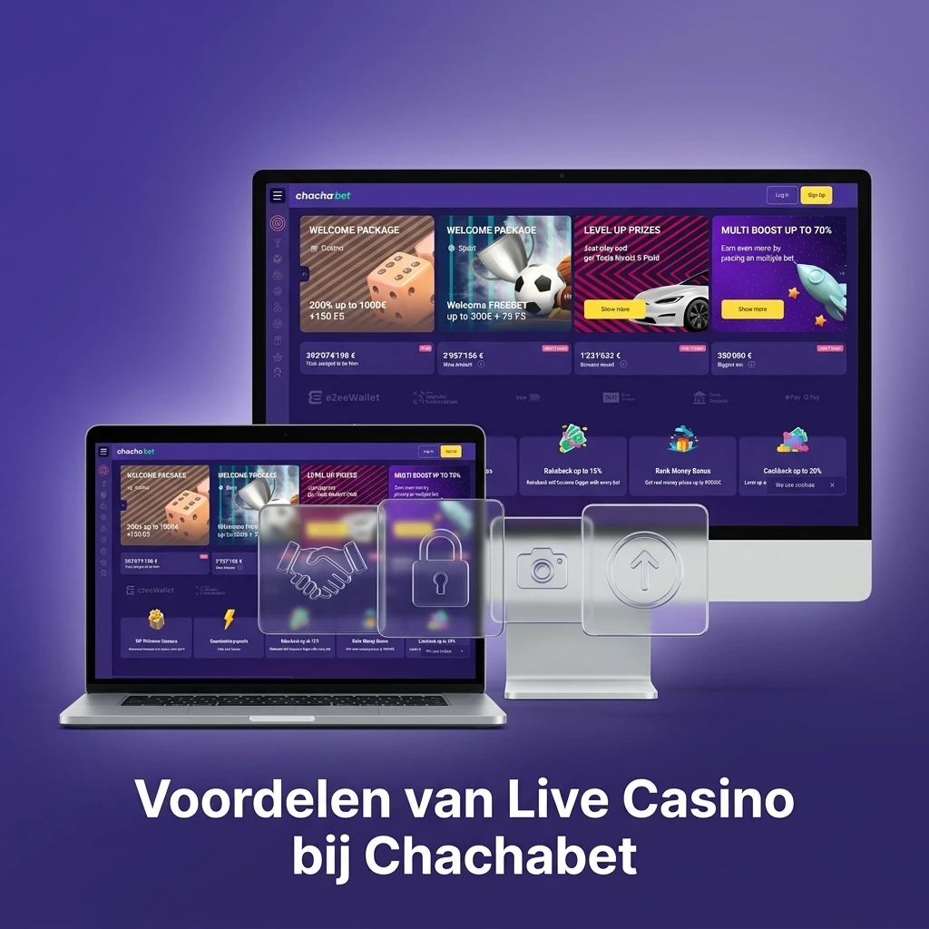 Live casino bij Chachabet met echte dealers, brede spelkeuze en mobiel spelen voor Nederlandse spelers