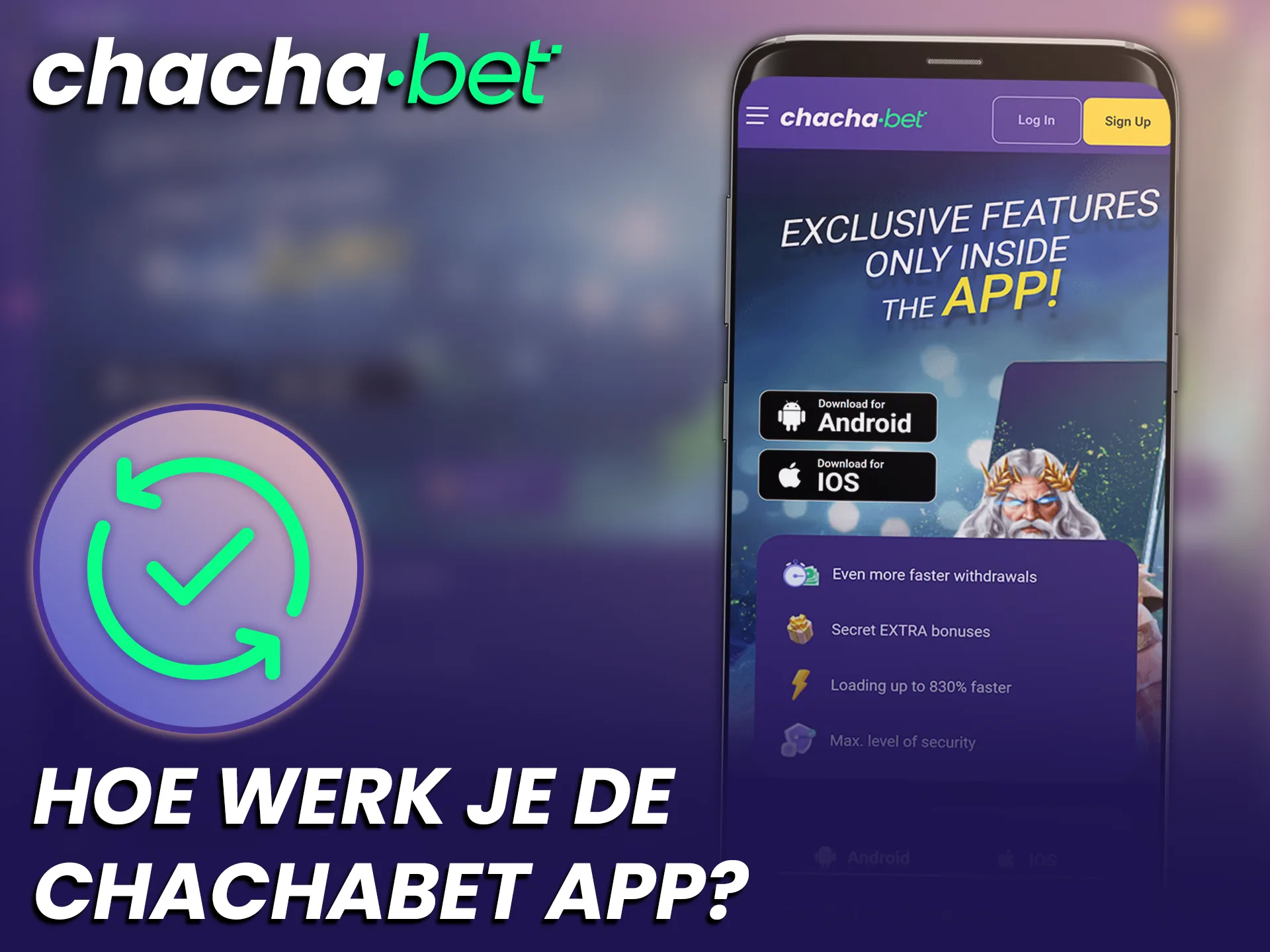 Werk de Chachabet Android App bij voor de allerbeste mobiele ervaring.