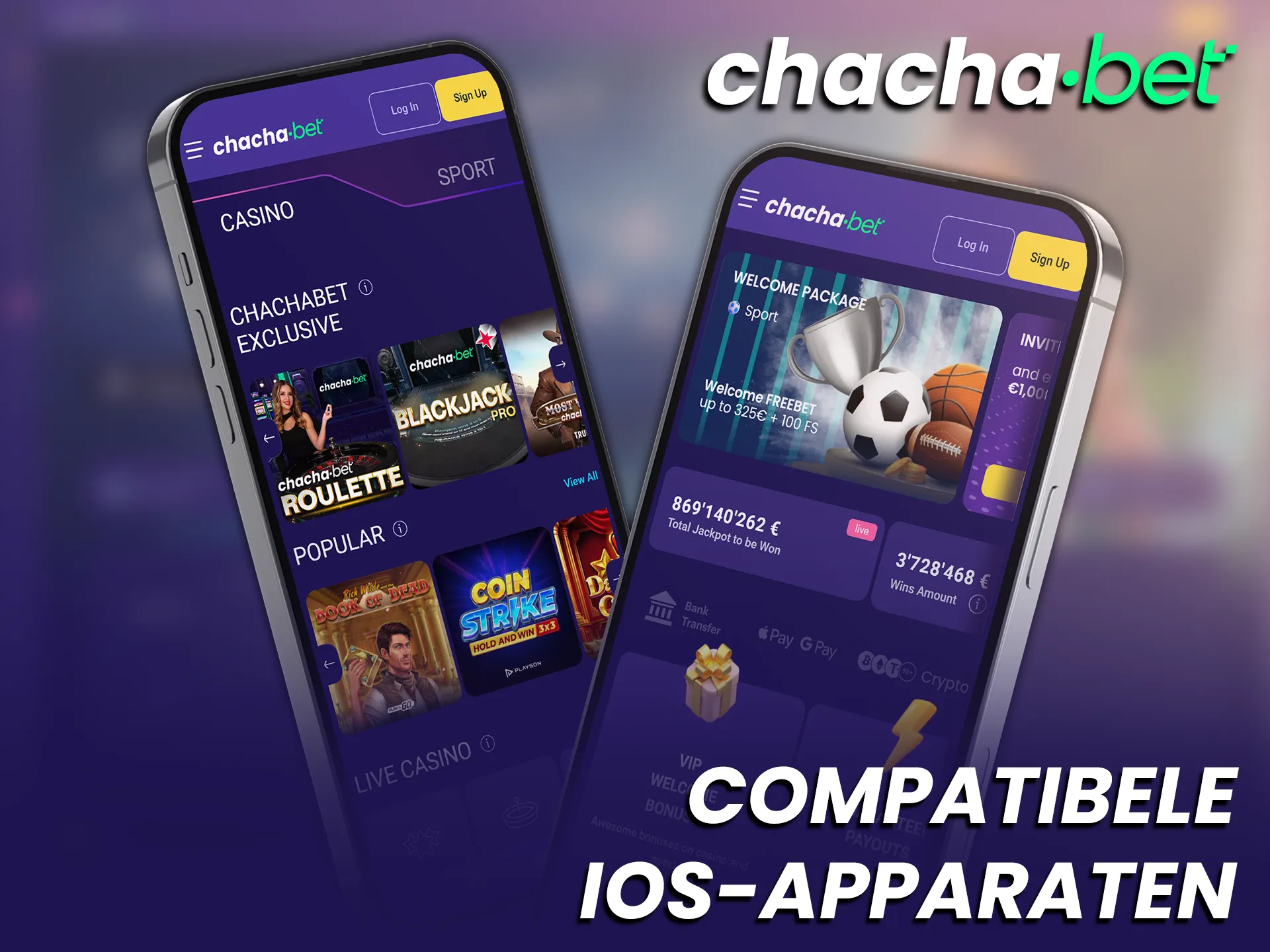 Bekijk welke iOS toestellen de Chachabet app functies volledig ondersteunen.