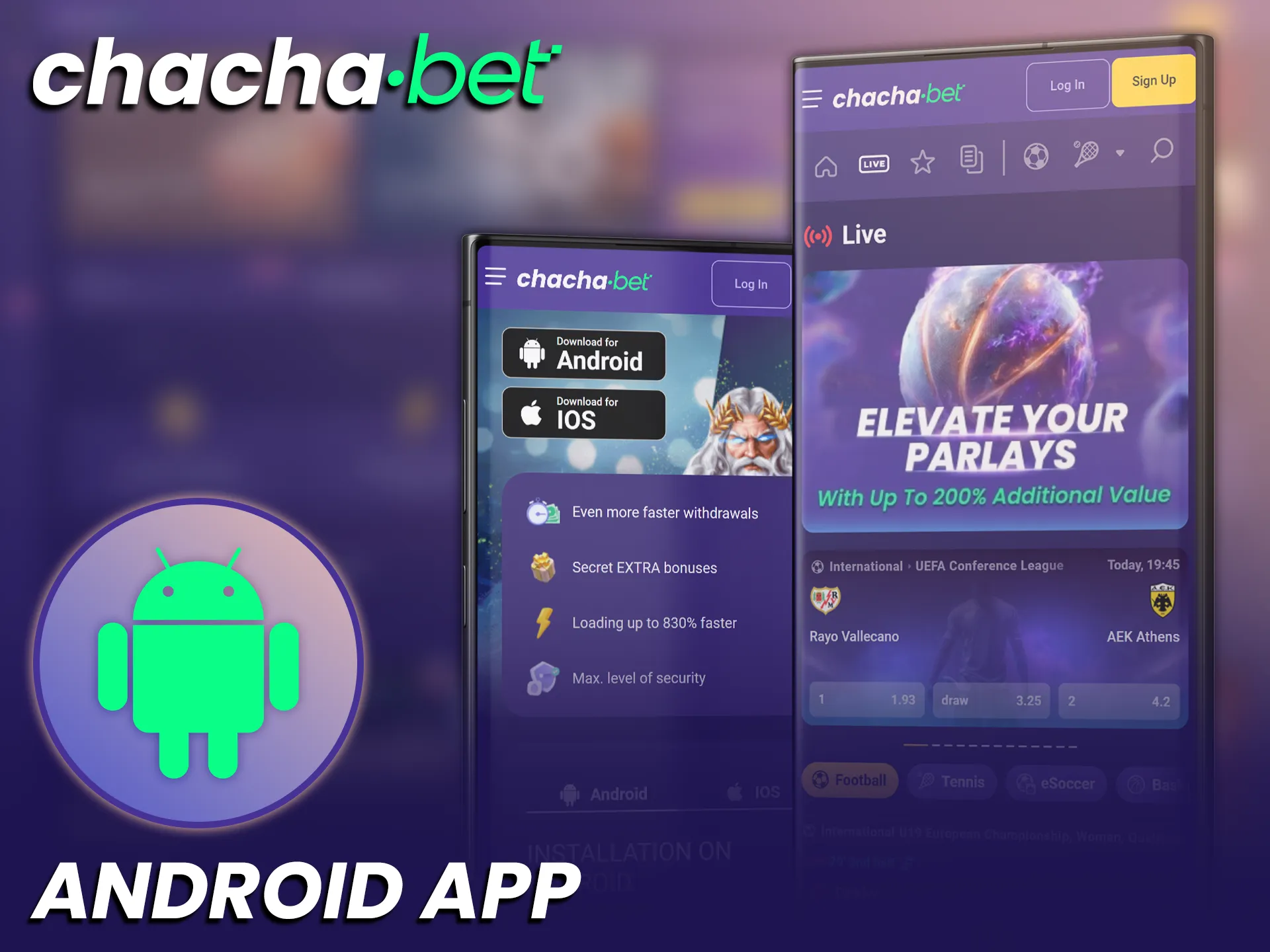 Download de Android App en ontdek handige betaalopties bij Chachabet.