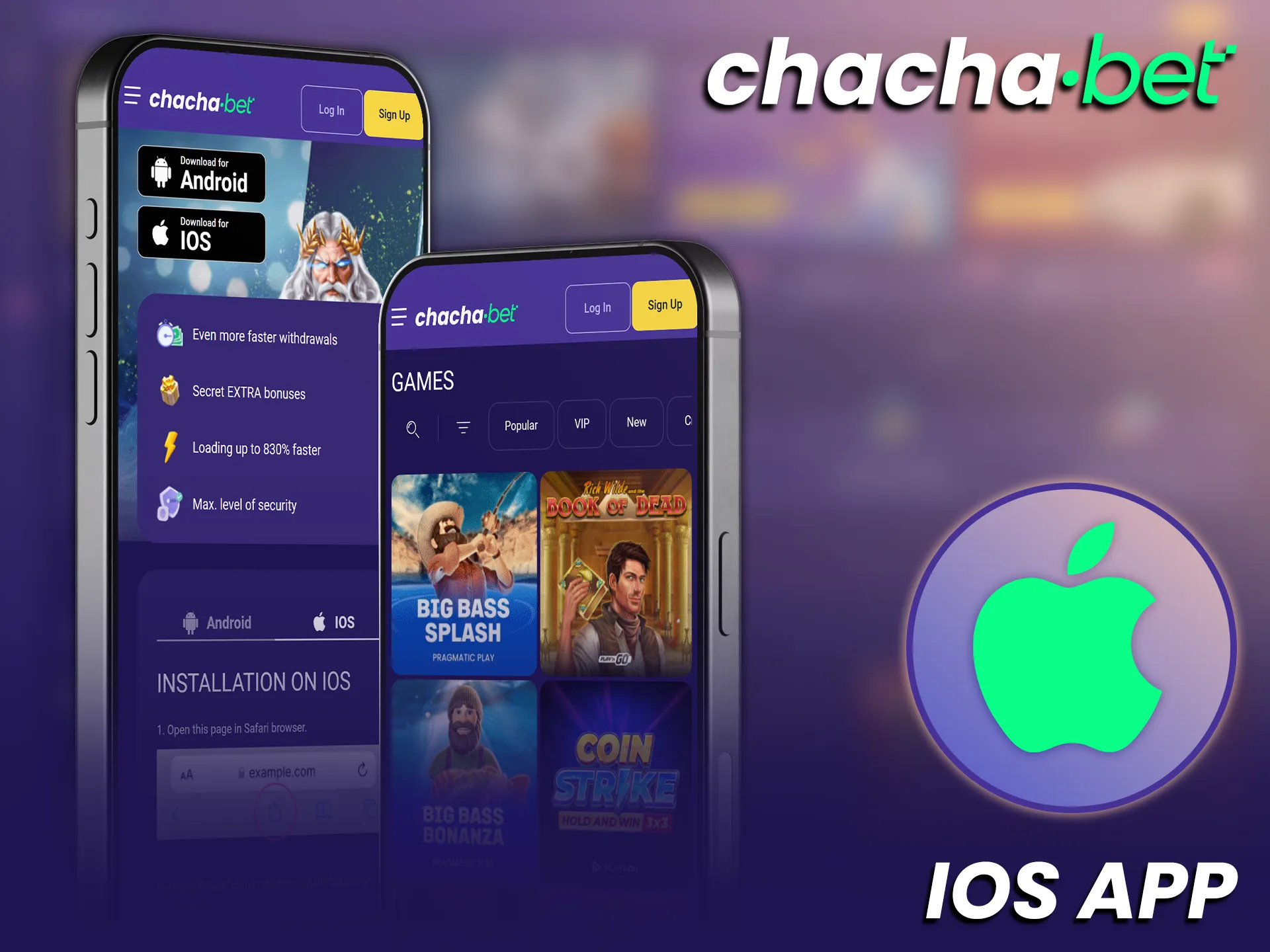 Installeer de iOS App en beheer je betaalopties bij Chachabet.