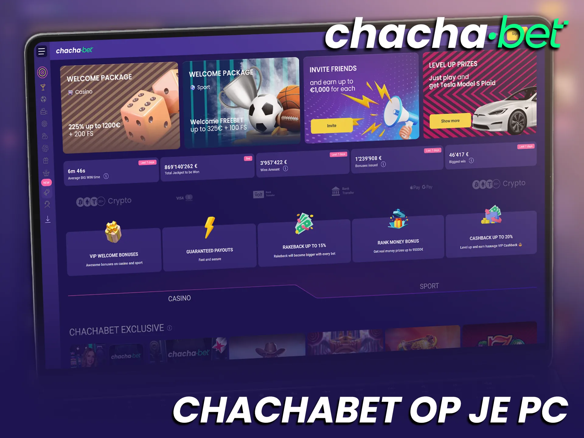 Installeer Chachabet op je PC voor de beste gokervaring online.