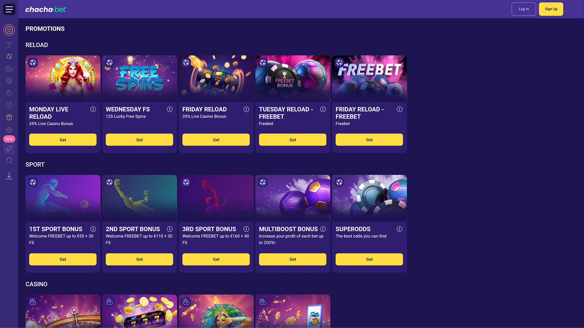 Bekijk de actuele promoties op de Chachabet website voor extra voordeel.